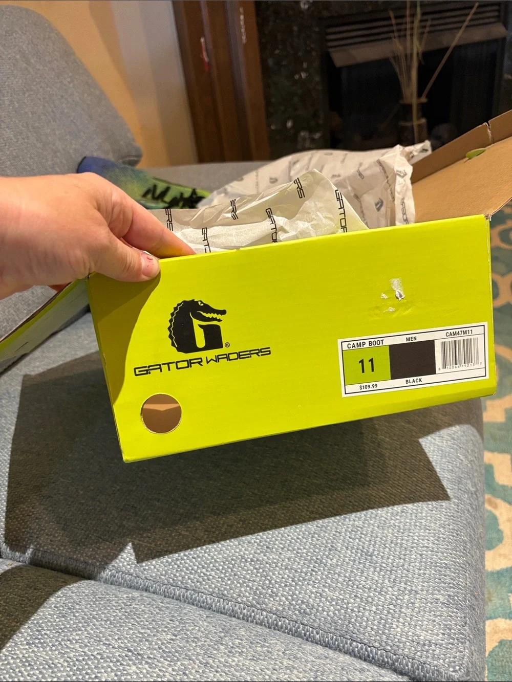NWT gator waders camp boots! 11